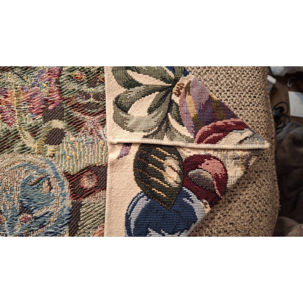 Christmas Cats Tapestry Table Runner Holiday Decor Vintage‎ Style - Picture 6 of 7